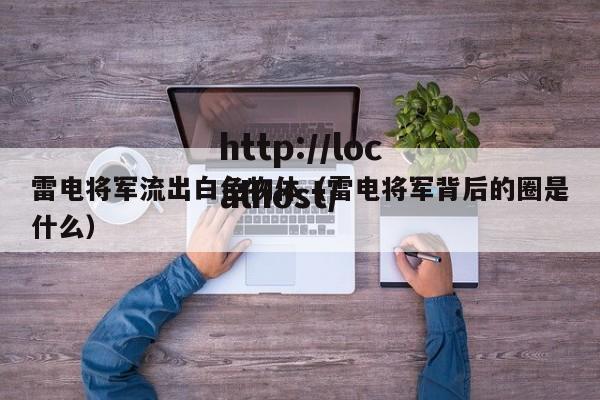 雷电将军流出白色物体(雷电将军背后的圈是什么)